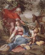 unknow artist The rest on the flight into egypt oil painting artist